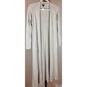 Express Long Ribbed Knit Cardigan